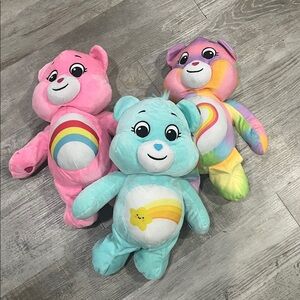 Care Bears plushies stuffed soft plush lot‎ of 3